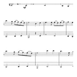 长笛 单簧管圣诞颂歌二重奏曲谱:Once in Royal David's City for flute and clarinet in Bb