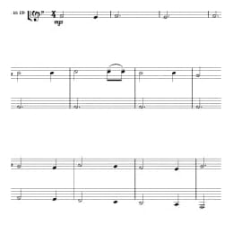 长笛 单簧管圣诞颂歌二重奏曲谱:The Friendly Beasts for flute and clarinet in Bb