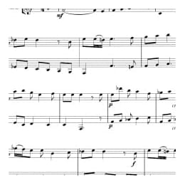 长笛 单簧管圣诞颂歌二重奏曲谱:Wexford Carol for flute and clarinet in Bb