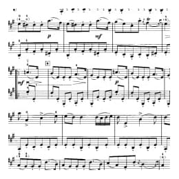 小提琴二重奏曲谱:小步舞曲 博凯里尼曲 张以一改编曲目 初级