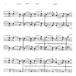 小提琴二重奏曲谱:友谊地久天长 苏格兰民歌 张以一改编曲目 初级