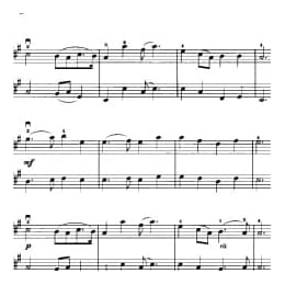 小提琴二重奏曲谱:故乡的亲人 福斯特曲 张以一改编曲目 初级