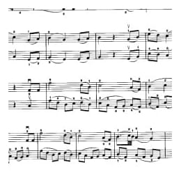 小提琴二重奏曲谱:摇篮曲 勃拉姆斯曲 刘聪颖改编曲目 初级