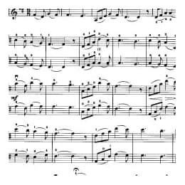 小提琴二重奏曲谱:纺织姑娘 俄罗斯民歌 梁訢改编曲目 初级