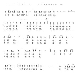 少儿歌唱考级简谱:有了爸爸和妈妈,才有幸福的家 张名河词 孟庆云曲 四级