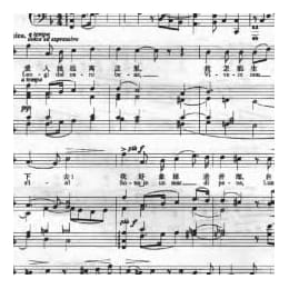 意大利歌曲:爱人她远离这里 Lungi dal caro bene 塞基 A.Secchi,1761 1833 五线谱