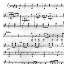 意大利歌曲:阿拉贡舞歌 Aragonese 罗西尼 G.A.Rossini,1792 1868 五线谱
