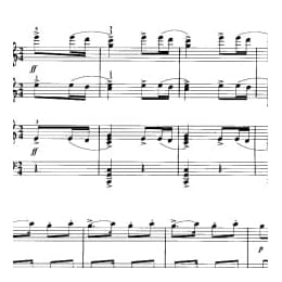 少儿钢琴四手联弹曲目:春节序曲 李焕之曲 郭瑶改编 五线谱