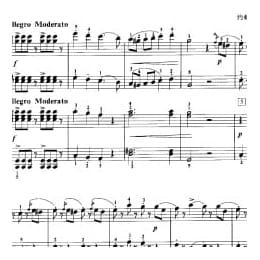 少儿钢琴四手联弹曲目:拉德斯基进行曲 约翰 斯特劳斯曲 五线谱