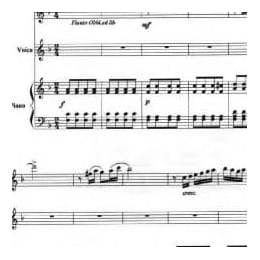 意大利歌曲 山鹊 La Capinera 本尼迪克特 Julius Benedict 1804 1885 五线谱