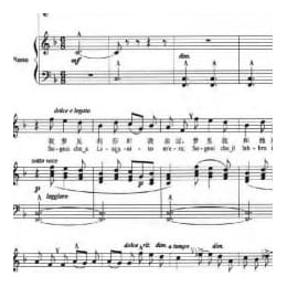 意大利歌曲 我梦见 Sognai 斯基拉 Francesco Schira 1815 1883 五线谱