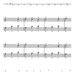 外国乐曲:春之歌 汤普森曲 五线谱